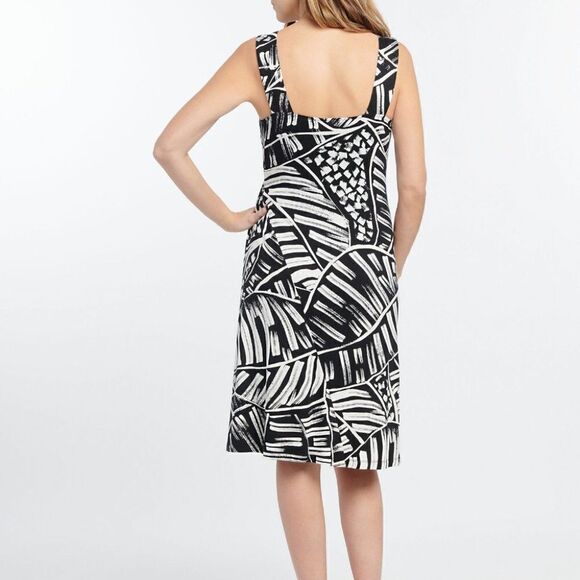 Nwt Nic+Zoe | Moonlit Palm Dress with cinched waist - Picture 4 of 12